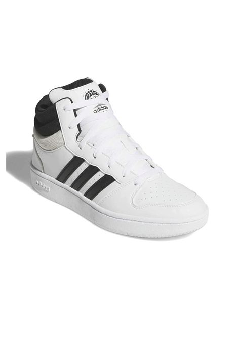 Scarpe Adidas Hoops Mid Classic Bianco Nero Uomo ADIDAS CORE | Sneakers | KI1032-